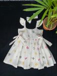 DESIGNER COTTON THREAD WORK KID’S FROCK PARTY WEAR WHOLESALE PRICE ETHNIC GARMENT (6)