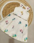 DESIGNER COTTON THREAD WORK KIDS SKIRT WITH TOP PARTY WEAR WHOLESALE PRICE ETHNIC GARMENT (1)