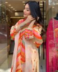 DESIGNER CRAPE HAND WORK TOP PANT WITH DUPATTA CASUAL WEAR WHOLESALE PRICE ETHNIC GARMENT (7)