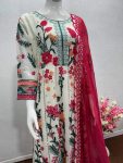 DESIGNER GEORGETET SEQUENCE WORK GOWN PANT WITH DUPATTA FESTIVAL WEAR WHOLESALE PRICE ETHNIC GARMENT (7)