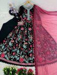 DESIGNER GEORGETET SEQUENCE WORK GOWN PANT WITH DUPATTA FESTIVAL WEAR WHOLESALE PRICE ETHNIC GARMENT (5)