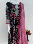 DESIGNER GEORGETET SEQUENCE WORK GOWN PANT WITH DUPATTA FESTIVAL WEAR WHOLESALE PRICE ETHNIC GARMENT (5)