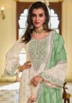 DESIGNER GEORGETTE CHAIN SEQUENCE WORK TOP PALAZZO WITH DUPATTA PARTY WEAR WHOLESALE PRICE ETHNIC GARMENT (8)