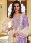 DESIGNER GEORGETTE CHAIN SEQUENCE WORK TOP PALAZZO WITH DUPATTA PARTY WEAR WHOLESALE PRICE ETHNIC GARMENT (7)