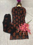 DESIGNER GEORGETTE DIGITAL PRINT TOP PENT SET FESTIVAL WEAR WHOLESALE PRICE ETHNIC GARMENT (1)