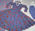 DESIGNER GEORGETTE DIGITAL PRINT WORK GOWN PANT WITH DUPATTA CASUAL WEAR WHOLESALE PRICE ETHNIC GARMENT (6)