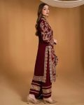 DESIGNER GEORGETTE EMBROIDERY AND STONE HAND WORK TOP PANT WITH DUPATTA FESTIVAL WEAR WHOLESALE PRICE ETHNIC GARMENT (14)