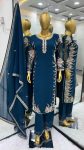 DESIGNER GEORGETTE EMBROIDERY DIAMOND WORK TOP BOTTOM WITH DUPATTA PARTY WEAR WHOLESALE PRICE ETHNIC GARMENT ‘ (14)