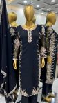 DESIGNER GEORGETTE EMBROIDERY DIAMOND WORK TOP BOTTOM WITH DUPATTA PARTY WEAR WHOLESALE PRICE ETHNIC GARMENT ‘ (2)