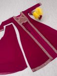 DESIGNER GEORGETTE EMBROIDERY LACE WORK SHRUG CHOLI WITH PALAZZO FESTIVAL WEAR WHOLESALE PRICE ETHNIC GARMENT (8)