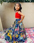 DESIGNER GEORGETTE EMBROIDERY SEQUENCE HAND WORK KIDS LEHENGA CHOLI WEDDING WEAR WHOLESALE PRICE ETHNIC GARMENT (4)