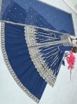 DESIGNER GEORGETTE EMBROIDERY SEQUENCE WORK TOP LEHENGA WITH DUPATTA FESTIVAL WEAR WHOLESALE PRICE ETHNIC GARMENT (5)