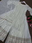 DESIGNER GEORGETTE EMBROIDERY SEQUENCE WORK TOP PALAZZO WITH DUPATTA FESTIVAL WEAR WHOLESALE PRICE ETHNIC GARMENT (3)