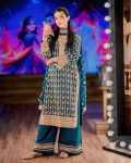 DESIGNER GEORGETTE EMBROIDERY SEQUENCE WORK TOP PALAZZO WITH DUPATTA FESTIVAL WEAR WHOLESALE PRICE ETHNIC GARMENT (2)