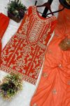 DESIGNER GEORGETTE EMBROIDERY THREAD HAND WORK TOP BOTTOM WITH DUPATTA PARTY WEAR WHOLESALE PRICE ETHNIC GARM ENT (3)