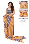 DESIGNER GEORGETTE PRINT WORK ONE MINUTE SAREE WITH UNSTITCHED BLOUSE CASUAL WEAR WHOLESALE PRICE ETHNIC GARMENT (35)