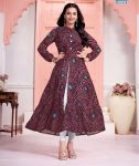 DESIGNER GEORGETTE PRINT WORK ONE PIECE FESTIVAL WEAR WHOLESALE PRICE ETHNIC GARMENT (3)