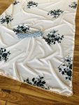 DESIGNER GEORGETTE PRINTED PEARL LACE WORK SAREE WITH UNSTITCHED BLOUSE PARTY WEAR WHOLESALE PRICE ETHNIC GARMENT (3)