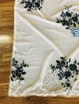 DESIGNER GEORGETTE PRINTED PEARL LACE WORK SAREE WITH UNSTITCHED BLOUSE PARTY WEAR WHOLESALE PRICE ETHNIC GARMENT (3)