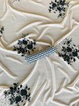 DESIGNER GEORGETTE PRINTED PEARL LACE WORK SAREE WITH UNSTITCHED BLOUSE PARTY WEAR WHOLESALE PRICE ETHNIC GARMENT (3)