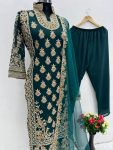 DESIGNER GEORGETTE SEQUENCE WORK TOP PANT WITH DUPATTA FESTIVAL WEAR WHOLESALE PRICE ETHNIC GARMENT (4)