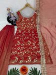 DESIGNER JIMMY CHOO EMBROIDERY SEQUENCE WORK TOP PALAZZO WITH DUPATTA FESTIVAL WEAR WHOLESALE PRICE ETHNIC GARMENT (2)