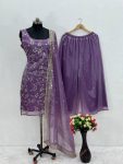 DESIGNER JIMMY CHOO EMBROIDERY SEQUENCE WORK TOP PALAZZO WITH DUPATTA FESTIVAL WEAR WHOLESALE PRICE ETHNIC GARMENT (4)