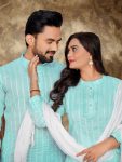 DESIGNER LINEN JACQUARD WORK COUPLE WEAR WHOLESALE PRICE ETHNIC GARMENT (8)
