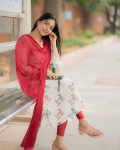 DESIGNER MUSLIN COTTON PRINT WORK TOP WITH DUPATTA CASUAL WEAR WHOLESALE PRICE ETHNIC GARMENT (7)