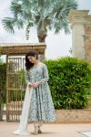 DESIGNER MUSLIN CROCHET PRINT WORK GOWN PANT WITH DUPATTA CASUAL WEAR WHOLESALE PRICE ETHNIC GARMENT (12)