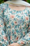 DESIGNER MUSLIN CROCHET PRINT WORK GOWN PANT WITH DUPATTA CASUAL WEAR WHOLESALE PRICE ETHNIC GARMENT (12)