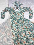 DESIGNER MUSLIN CROCHET PRINT WORK GOWN PANT WITH DUPATTA CASUAL WEAR WHOLESALE PRICE ETHNIC GARMENT (12)