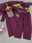 DESIGNER RAYON EMBROIDERY WORK TOP PANT WITH DUPATTA FESTIVAL WEAR WHOLESALE PRICE ETHNIC GARMENT (4)