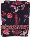 DESIGNER RAYON PRINT WORK TOP PENT WITH BELT PARTY WEAR WHOLESALE PRICE ETHNIC GARMENT (3)