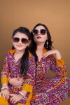 DESIGNER RAYON PRINTED TOP BOTTOM MOTHER DAUGHTER COMBO PARTY WEAR WHOLESALE PRICE ETHNIC GARMENT (3)