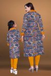 DESIGNER RAYON PRINTED TOP BOTTOM MOTHER DAUGHTER COMBO PARTY WEAR WHOLESALE PRICE ETHNIC GARMENT (5)