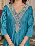 DESIGNER RAYON SEQUENCE CODING EMBROIDERY WORK TOP BOTTOM WITH DUPATTA FESTIVAL WEAR WHOLESALE PRICE ETHNIC GARMENT (7)