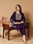 DESIGNER ROMAN SILK EMBROIDERY WORK TOP BOTTOM WITH DUPATTA PARTY WEAR WHOLESALE PRICE ETHNIC GARMENT (9)