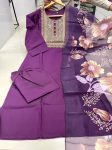 DESIGNER ROMAN SILK EMBROIDERY WORK TOP BOTTOM WITH DUPATTA PARTY WEAR WHOLESALE PRICE ETHNIC GARMENT (9)