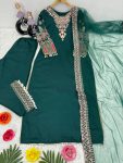 DESIGNER SILK EMBROIDERY SEQUENCE WORK TOP PALAZZO WITH DUPATTA FESTIVAL WEAR WHOLESALE PRICE ETHNIC GARMENT (3)