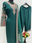 DESIGNER SILK EMBROIDERY SEQUENCE WORK TOP PALAZZO WITH DUPATTA FESTIVAL WEAR WHOLESALE PRICE ETHNIC GARMENT (3)