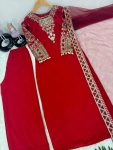 DESIGNER SILK EMBROIDERY SEQUENCE WORK TOP PALAZZO WITH DUPATTA PARTY WEAR WHOLESALE PRICE ETHNIC GARMENT (2)