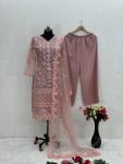 DESIGNER SOFT NET SEQUENCE WITH PEARL HAND WORK TOP PALAZZO WITH DUPATTA FESTIVAL WEAR WHOLESALE PRICE ETHNIC GARMENT (12)