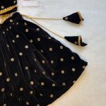 DESIGNER VELVET SEQUENCE LACE WORK KID’S LEHENGA WITH CHOLI PARTY WEAR WHOLESALE PRICE ETHNIC GARMENT (2)