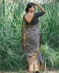 FANCY BANARASI SILK BROCADE WITH ZARI WORK SAREE WITH UNSTITCHED BLOUSE FESTIVAL WEAR WHOLESALE PRICE ETHNIC GARMENT (4)