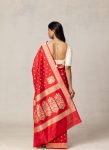 FANCY BANARASI SILK WEAVING WORK SAREE WITH UNSTITCHED BLOUSE FESTIVAL WEAR WHOLESALE PRICE ETHNIC GARMENT (22)