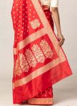 FANCY BANARASI SILK WEAVING WORK SAREE WITH UNSTITCHED BLOUSE FESTIVAL WEAR WHOLESALE PRICE ETHNIC GARMENT (22)