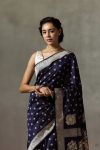 FANCY BANARASI SILK WEAVING WORK SAREE WITH UNSTITCHED BLOUSE FESTIVAL WEAR WHOLESALE PRICE ETHNIC GARMENT (9)