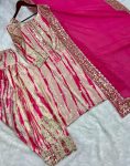 FANCY CHINON DIGITAL PRINT WITH EMBROIDERY SEQUENCE WORK TOP PATIYALA WITH DUPATTA PARTY WEAR WHOLESALE PRICE ETHNIC GARMENT (4)