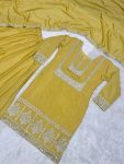 FANCY CHINON EMBROIDERY SEQUENCE WORK TOP PALAZZO WITH DUPATTA PARTY WEAR WHOLESALE PRICE ETHNIC GARMENT (12)